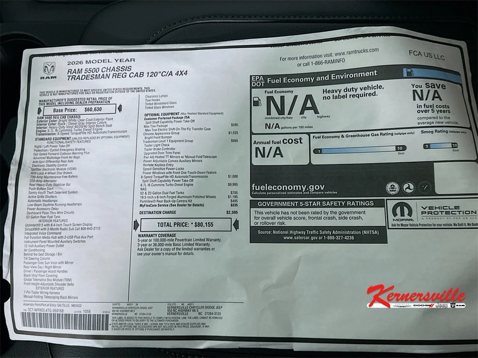 2026 Ram 4500 & 5500 - Image 20 of 21