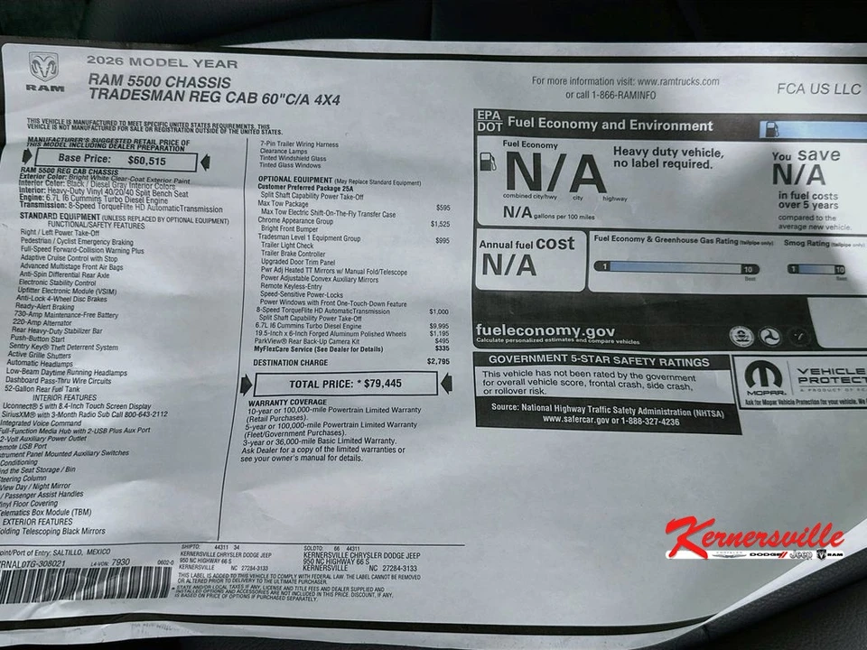 2026 Ram 4500 & 5500 - Image 19 of 20