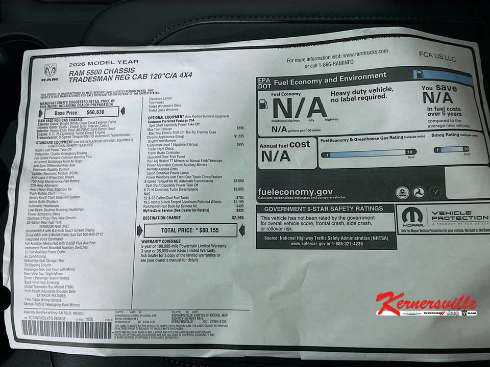 2026 Ram 4500 & 5500 - Image 20 of 21