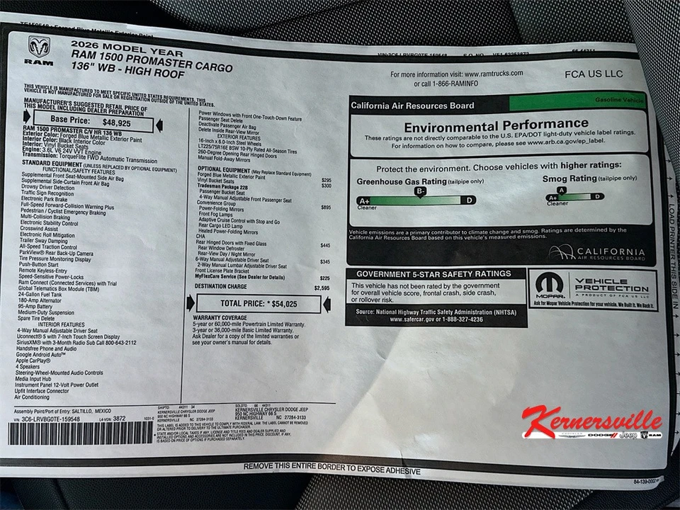 2026 Ram ProMaster - Image 21 of 21