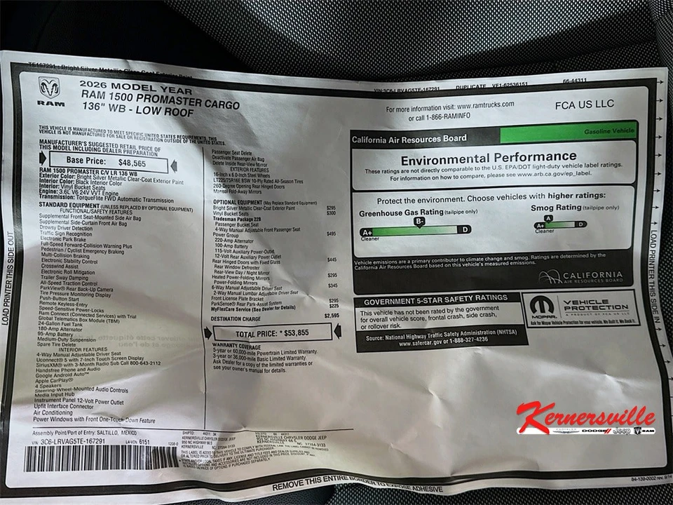 2026 Ram ProMaster - Image 21 of 21