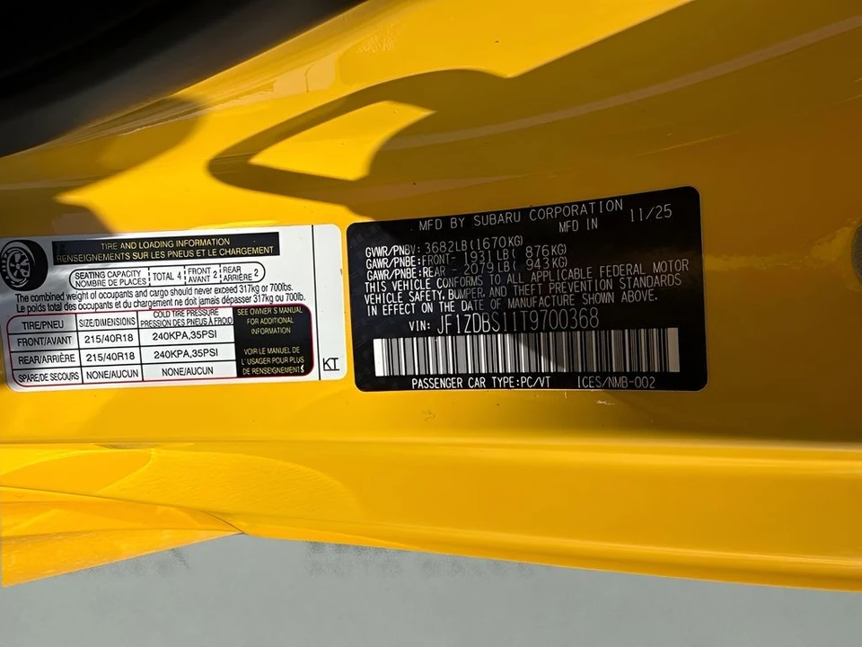 2026 Subaru BRZ 2nd Gen - Image 21 of 25