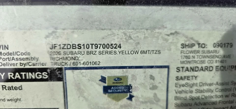 2026 Subaru BRZ 2nd Gen - Image 4 of 7