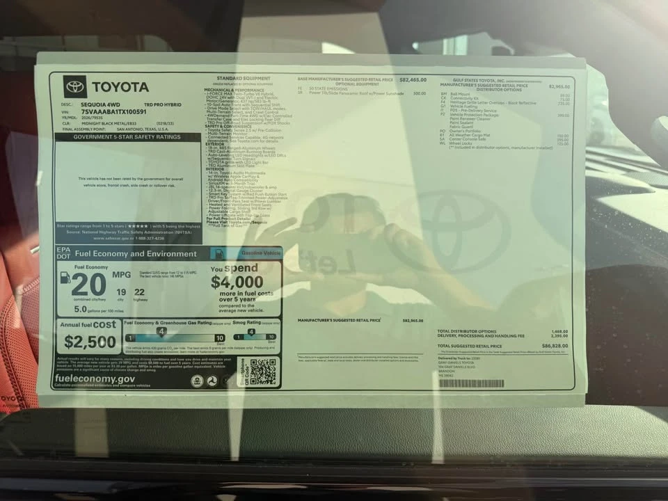 2026 Toyota Sequoia 3rd Gen - Image 5 of 5