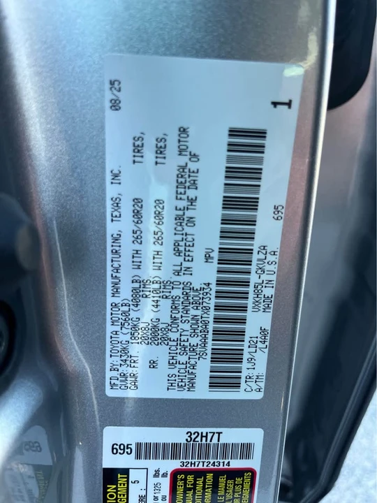 2026 Toyota Sequoia 3rd Gen - Image 14 of 14