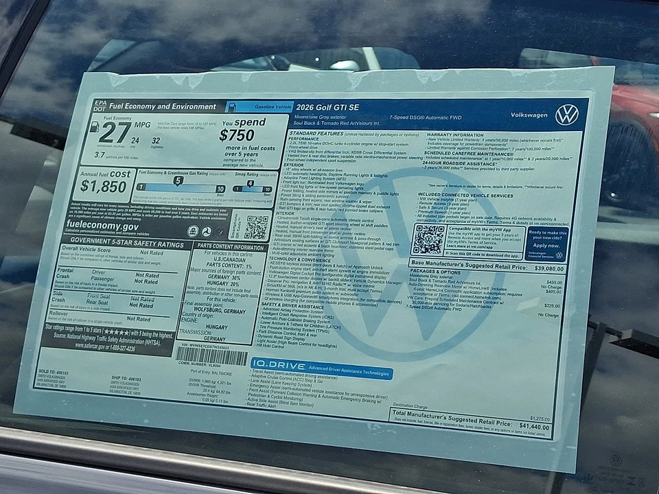 2026 Volkswagen GTI Mk8 - Image 19 of 20