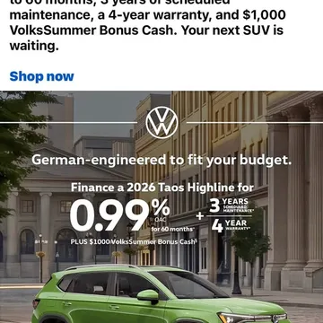 2026 Volkswagen Taos