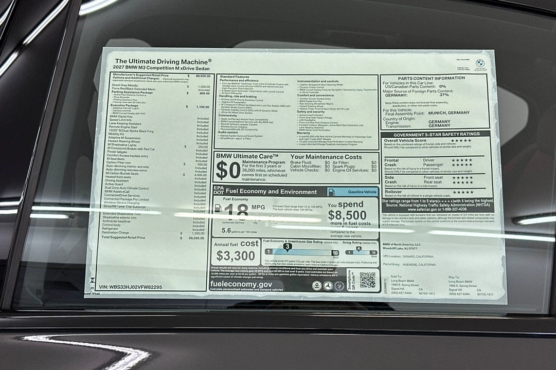 2027 BMW G80 M3 Sedan - Image 28 of 28