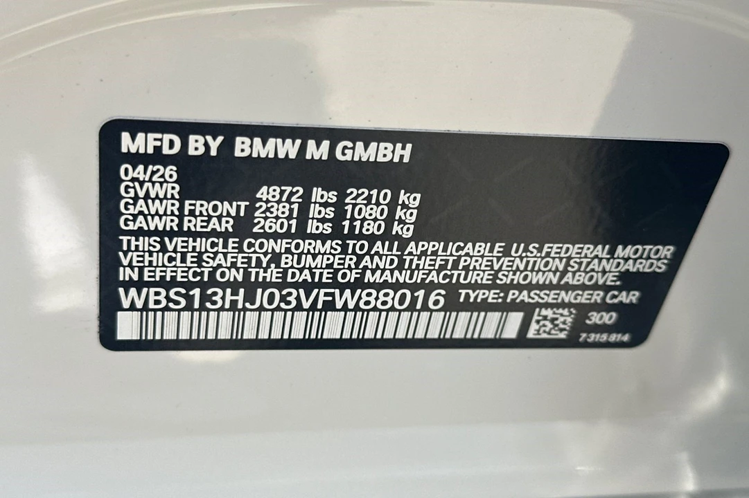 2027 BMW G80 M3 Sedan - Image 24 of 24