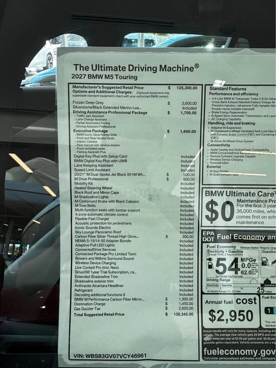 2027 BMW G90/G99 M5 - Image 11 of 11