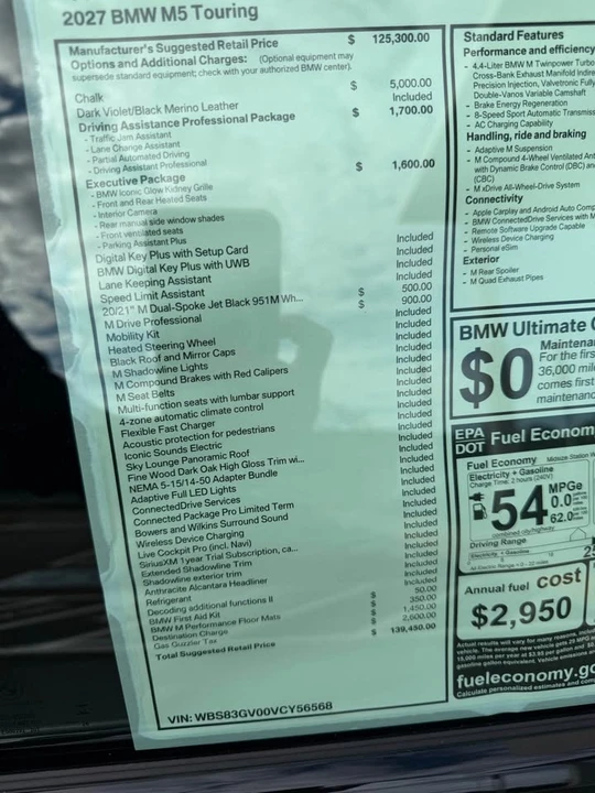 2027 BMW G90/G99 M5 - Image 7 of 7