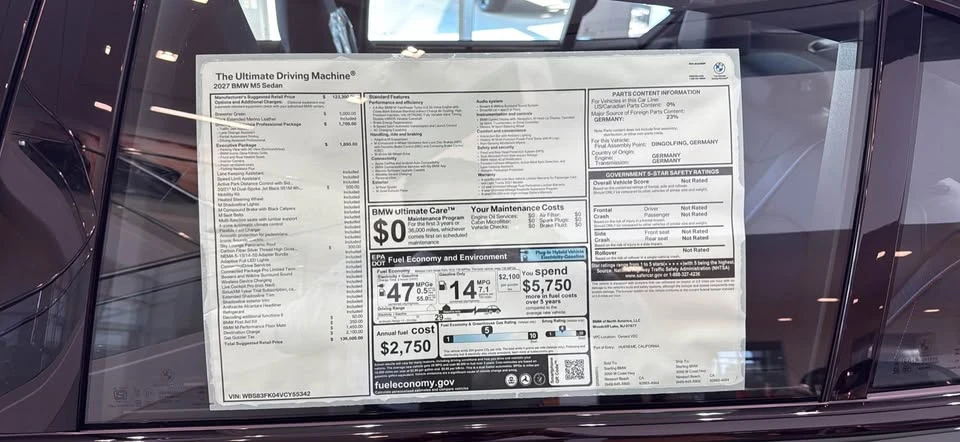 2027 BMW G90/G99 M5 - Image 3 of 4