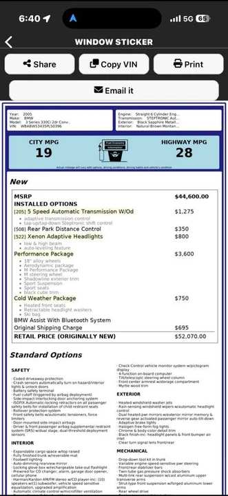 2005 BMW E46 330i & 330Ci - Image 14 of 14