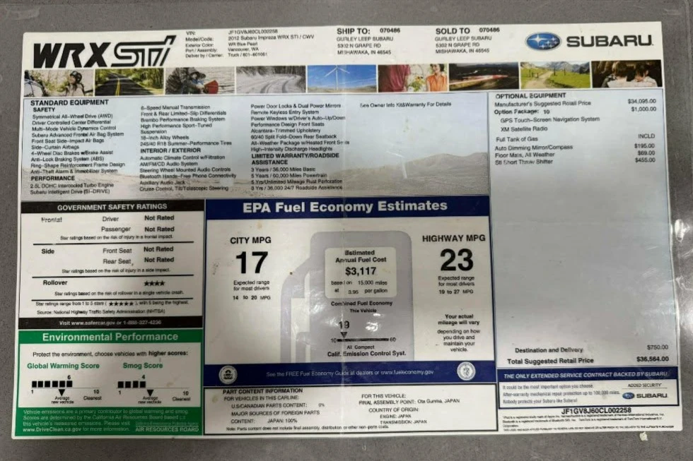 2012 Subaru Impreza WRX STi 3rd Gen - Image 8 of 8