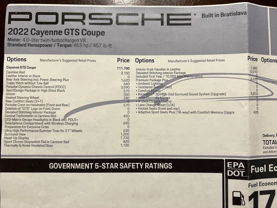 2022 Porsche 9Y0/9Y3 Cayenne GTS - Image 3 of 16