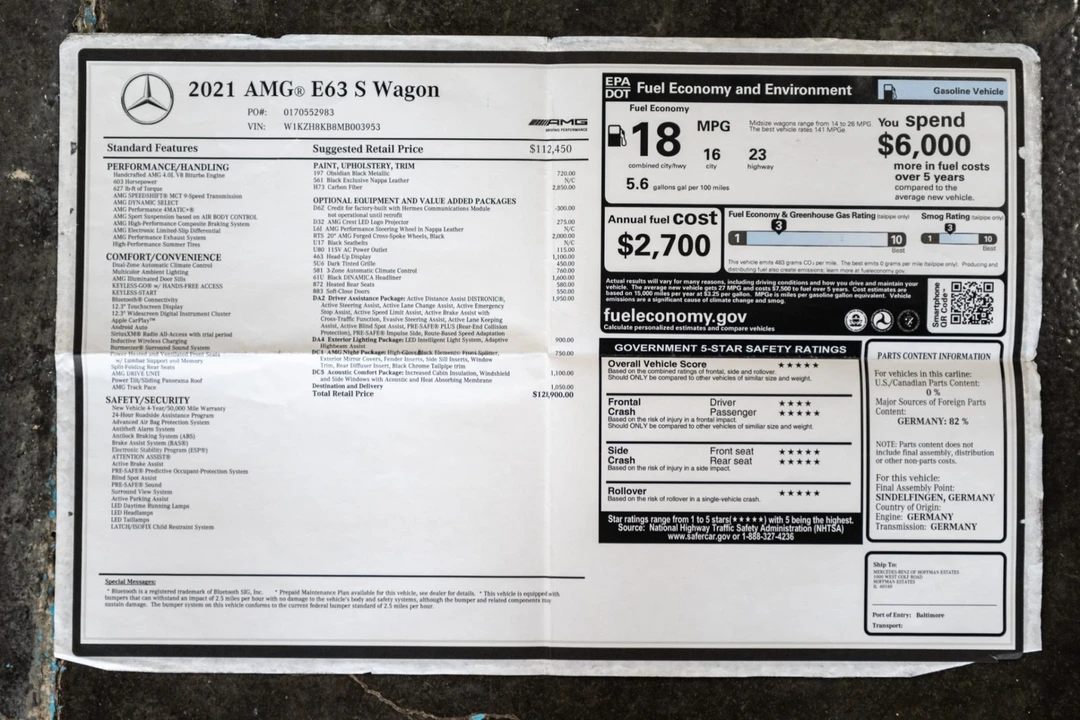 2021 Mercedes-Benz W213 E 63 AMG - Image 8 of 10