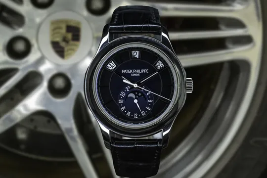 2022 Patek Philippe Annual Calendar White Gold Watch Ref. 5205G Full Set