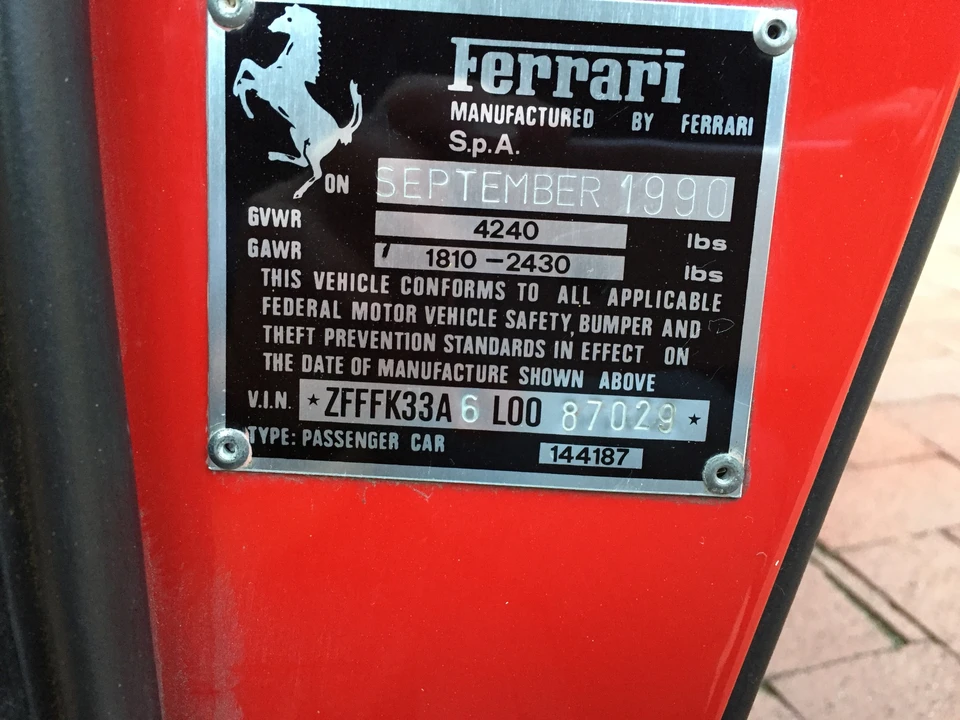 1990 Ferrari Mondial t - Image 18 of 31