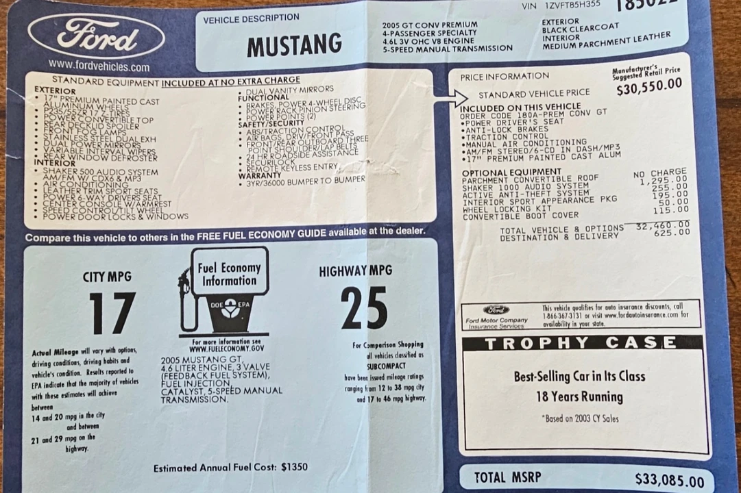 2005 Ford S197 Mustang - Image 9 of 9