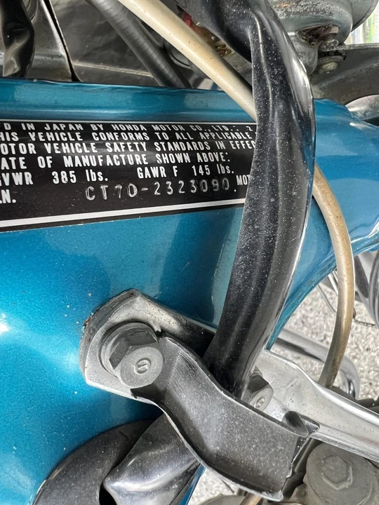 1974 Honda CT70 - Image 25 of 31