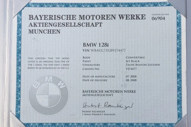 2008 BMW E81/E82/E88 1 Series - Image 8 of 8
