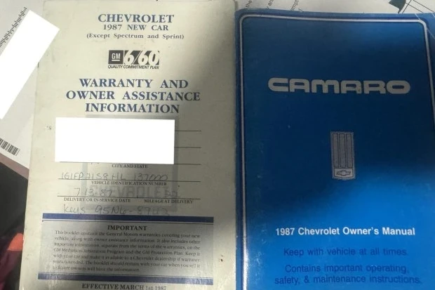 1987 Chevrolet Camaro 3rd Gen - Image 8 of 8