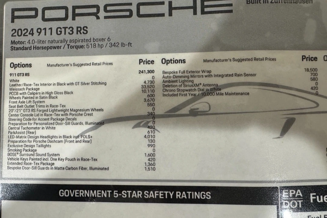 2024 Porsche 992 GT3 RS - Image 7 of 9
