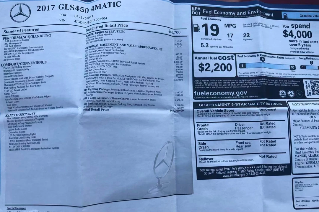 2017 Mercedes-Benz X166 GL-Class/GLS - Image 8 of 10