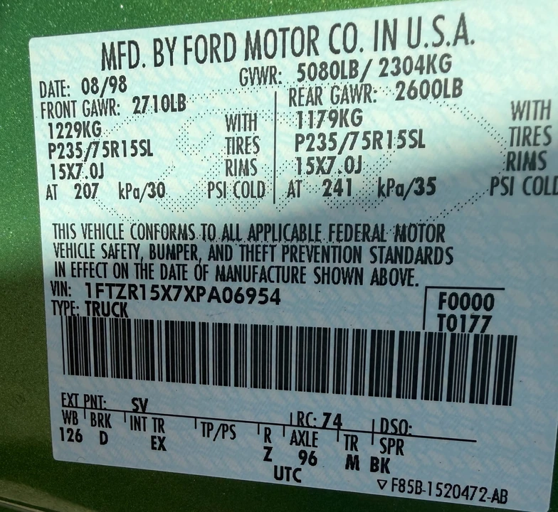 1999 Ford Ranger 3rd Gen - Image 19 of 20