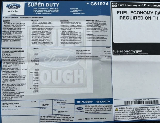 2020 Ford Super Duty 4th Gen - Image 8 of 8