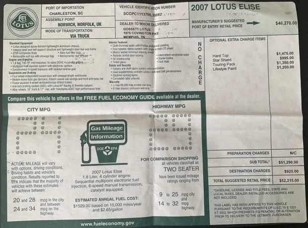 2007 Lotus Elise Series 2 - Image 8 of 8