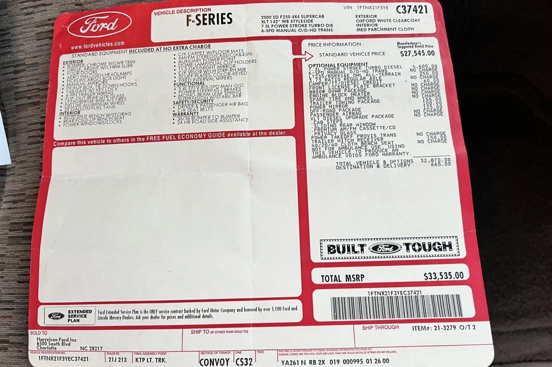 2000 Ford Super Duty 1st Gen - Image 8 of 8