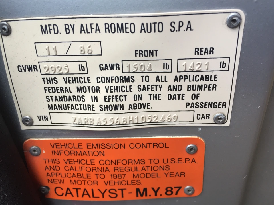 1987 Alfa Romeo Series 3 - Image 20 of 31
