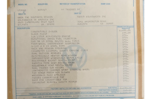 1979 Volkswagen Super Beetle - Image 8 of 8