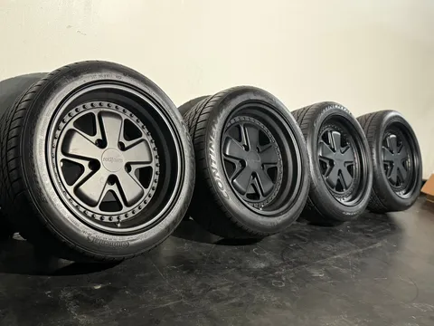 Rotiform FUC 3 Piece Wheels Staggered w. Tires