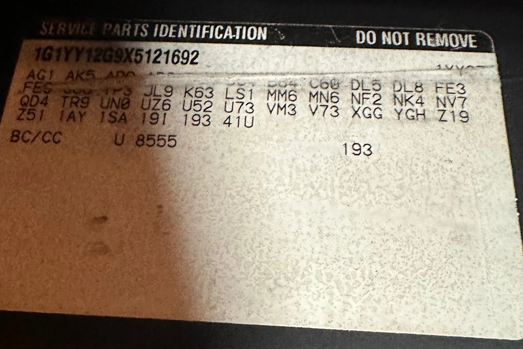 1999 Chevrolet Corvette C5 - Image 31 of 31
