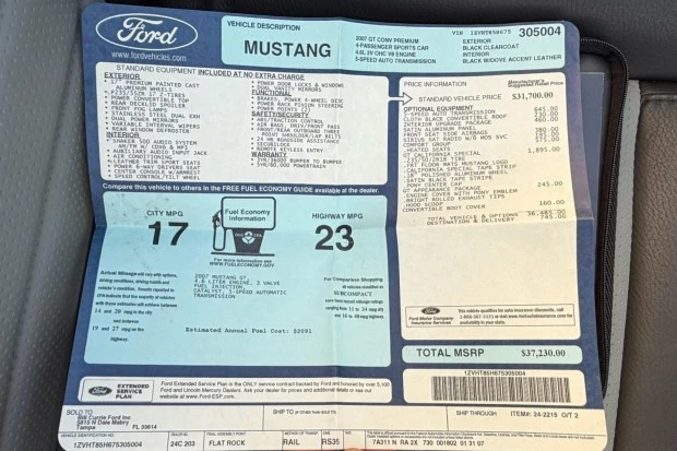 2007 Ford S197 Mustang - Image 8 of 8