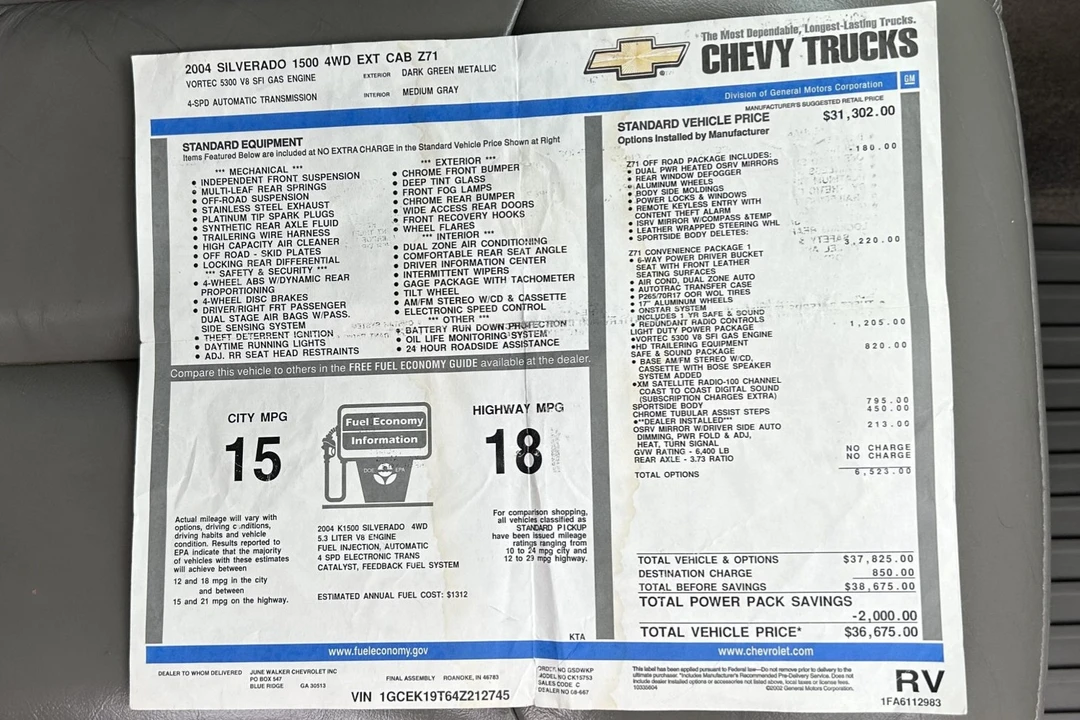 2004 Chevrolet Silverado 1st Gen - Image 8 of 8