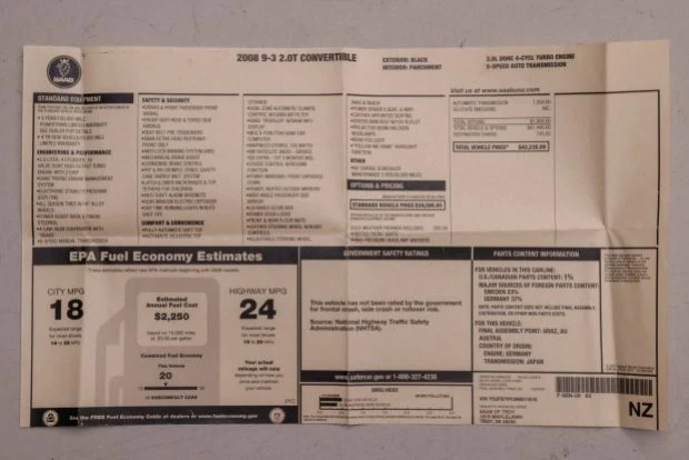 2008 Saab 9-3 2nd Gen - Image 7 of 7