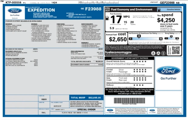 2016 Ford Expedition 3rd Gen - Image 8 of 8