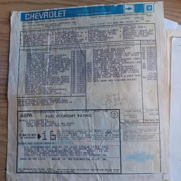 1984 Chevrolet Corvette C4 - Image 8 of 8
