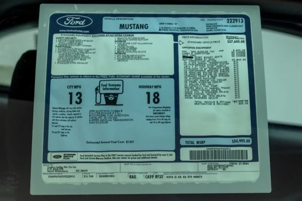 2000 Ford SN95 Mustang Cobra R - Image 8 of 8
