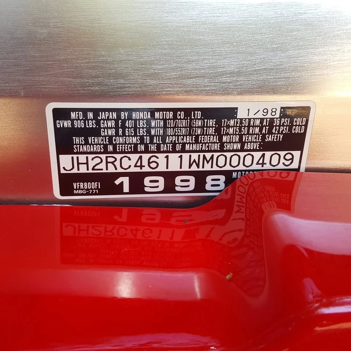 1998 Honda VF & VFR - Image 4 of 10
