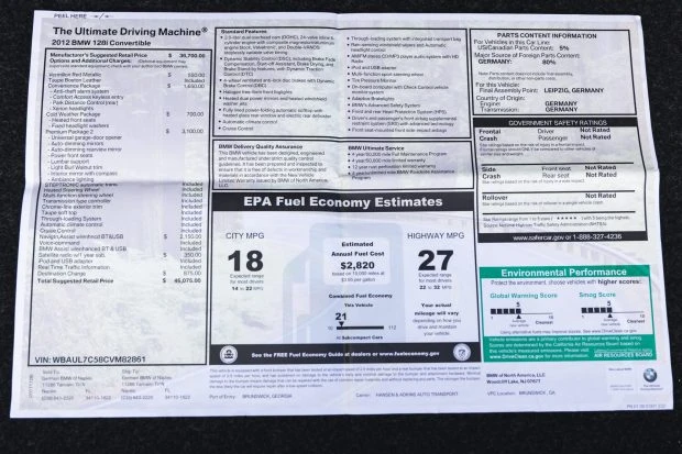 2012 BMW E81/E82/E88 1 Series - Image 7 of 7