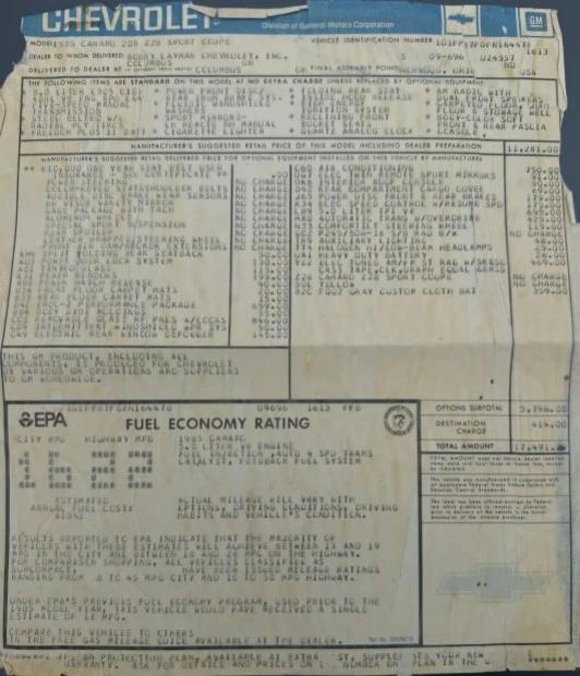 1985 Chevrolet Camaro IROC-Z & Z28 3rd Gen - Image 8 of 8
