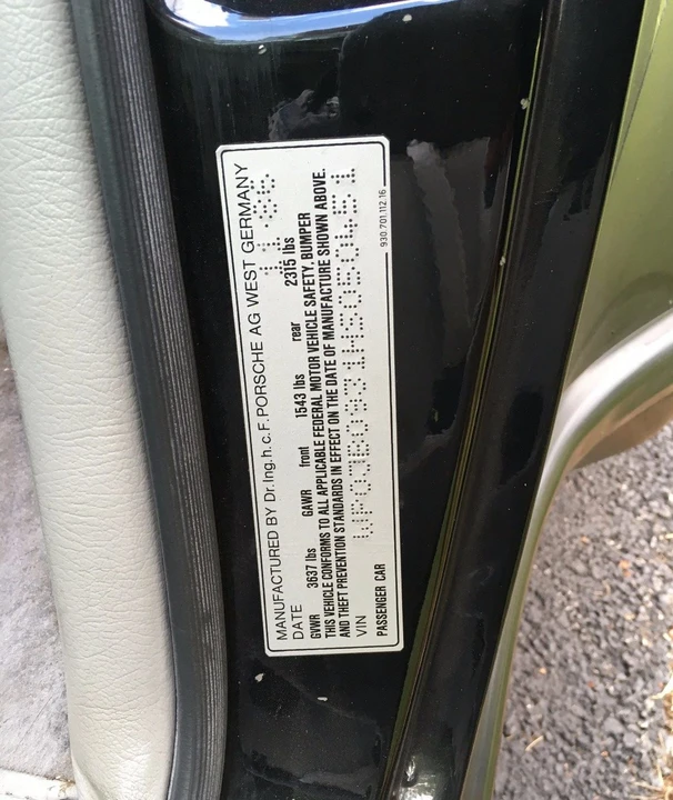 1987 Porsche 930 Turbo - Image 28 of 31