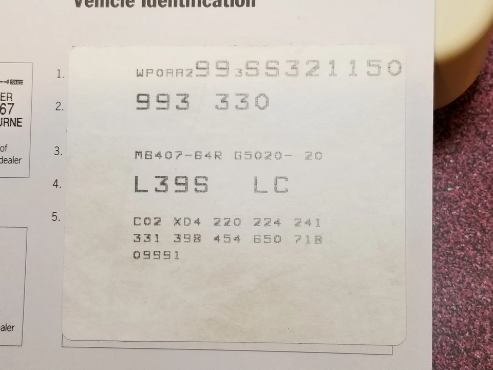 1995 Porsche 993 Carrera - Image 28 of 31