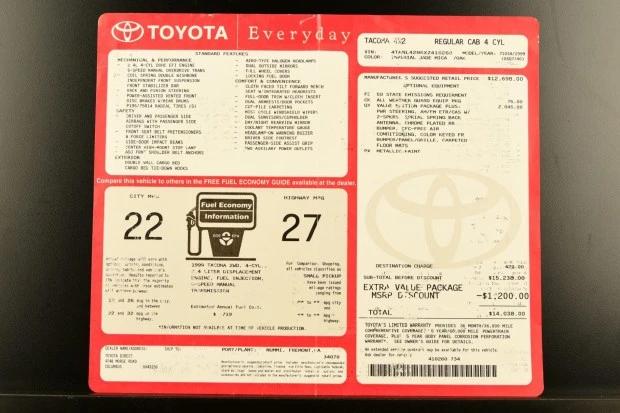 1999 Toyota Tacoma 1st Gen - Image 8 of 8
