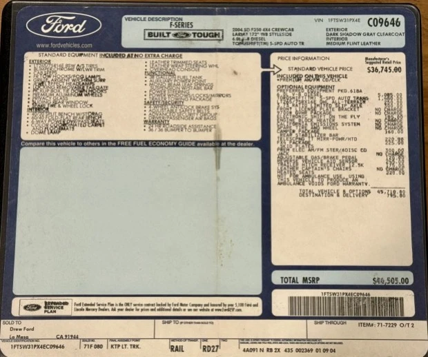 2004 Ford Super Duty 1st Gen - Image 8 of 8