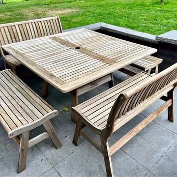 Jensen Leisure IPE Wood Outdoor Dining Set